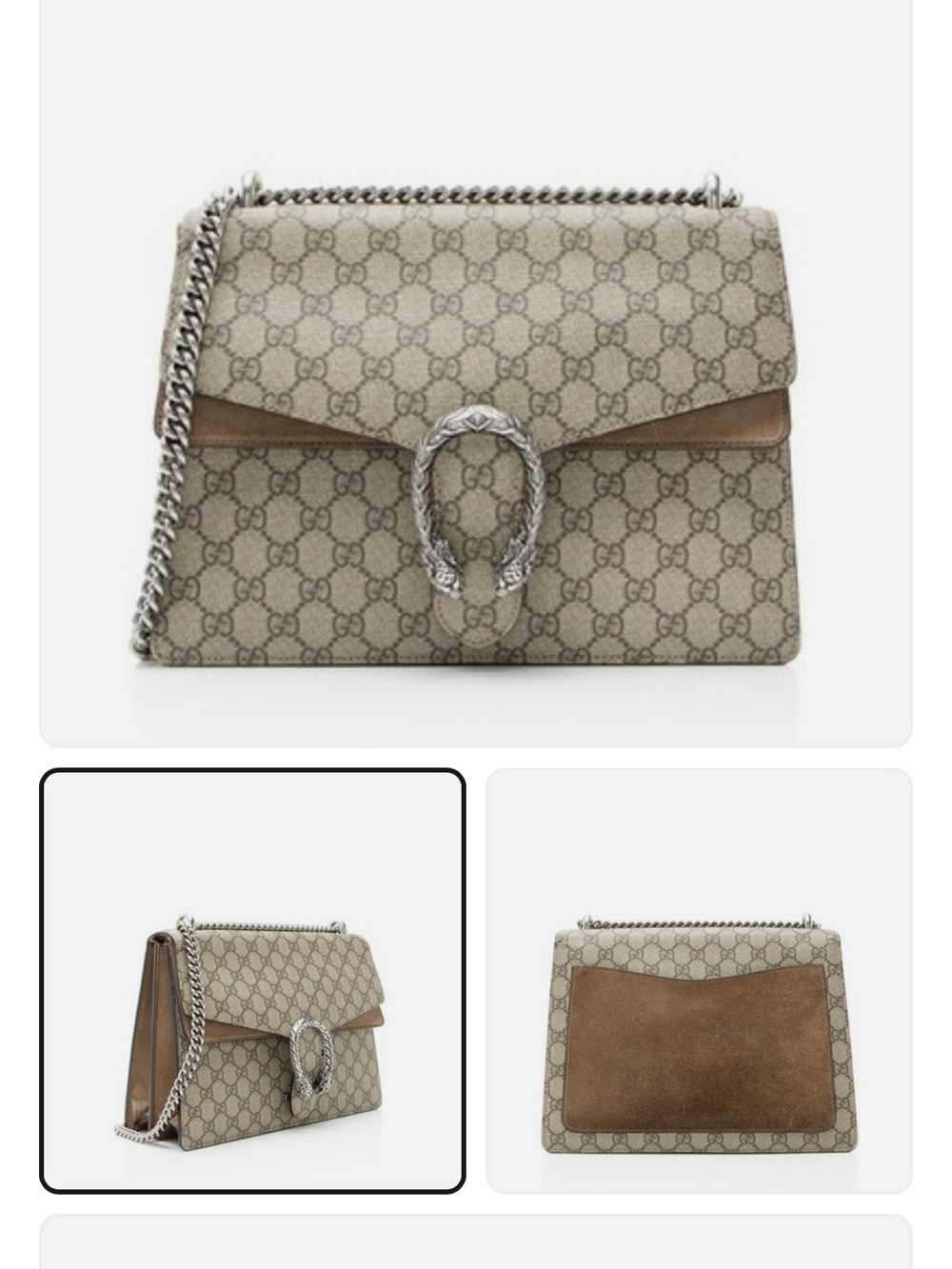 Gucci Supreme Dionysus Large Shoulder Bag - Picture 2 of 4
